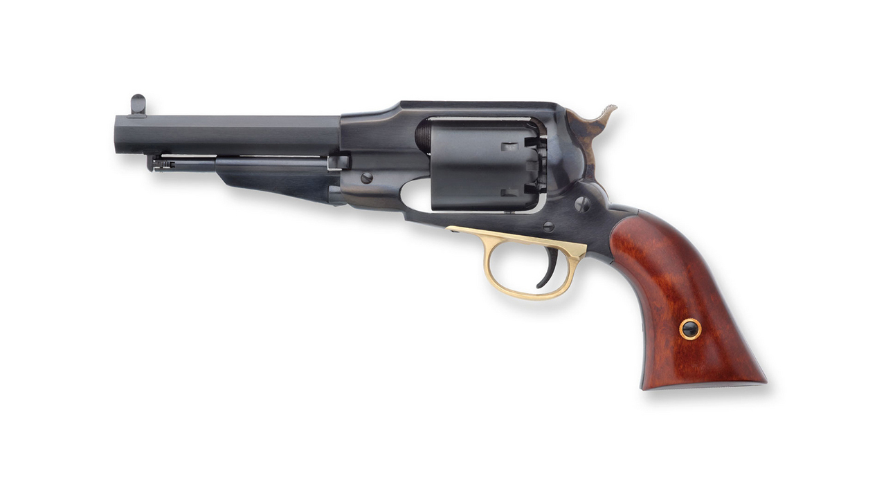 REV UBER 1858 NEW ARMY IMPROVED .44 5.1/2" FORGE POUDRE NOIRE Uberti