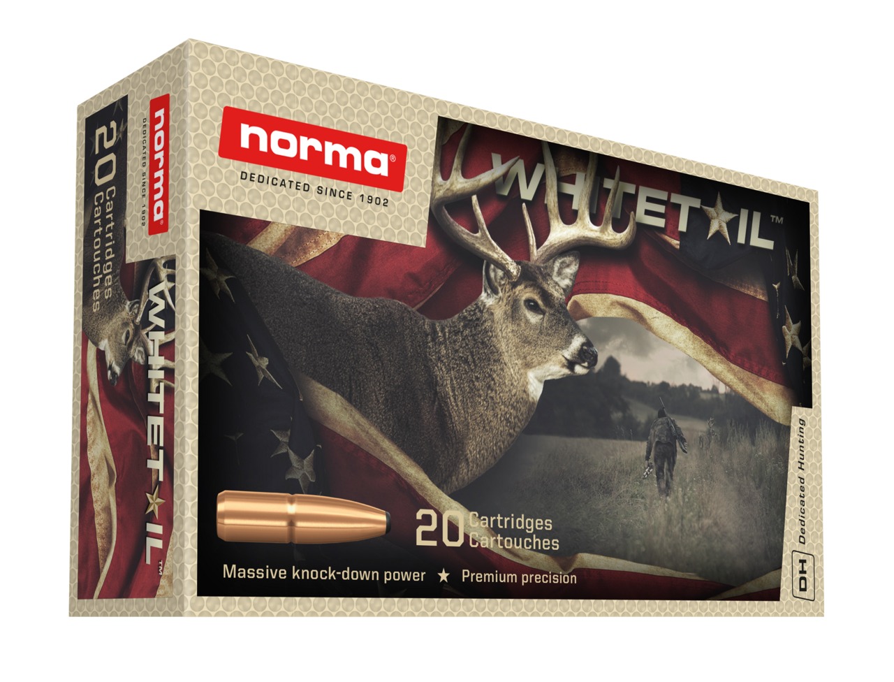 CART NORMA 243WIN 100GR WHITETAIL BTE 20 ref 20160462 NORMA