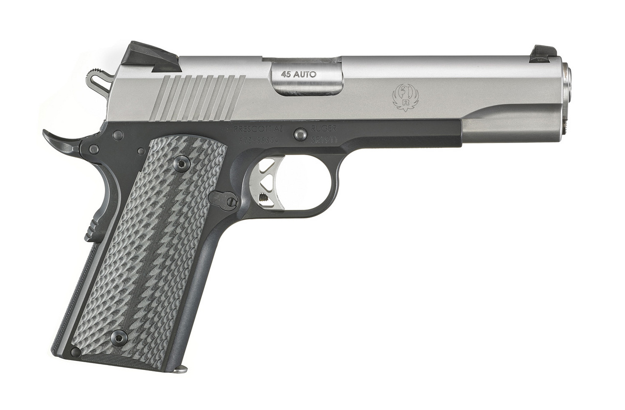 PIST RUGER SR1911 LIGHTWEIGHT .45AUTO 5" 8+1CPS STAINLESS STEEL (1C)