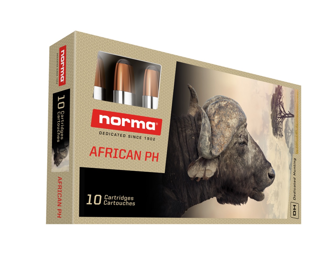 CART NORMA .375 FLANGED 300GR RNSN AFRICAN PH BTE 10 ref 20195222 NORMA