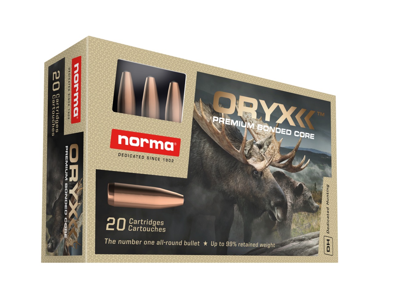CART NORMA 8X57JRS 196GR ORYX BTE 20 ref 20180102 NORMA