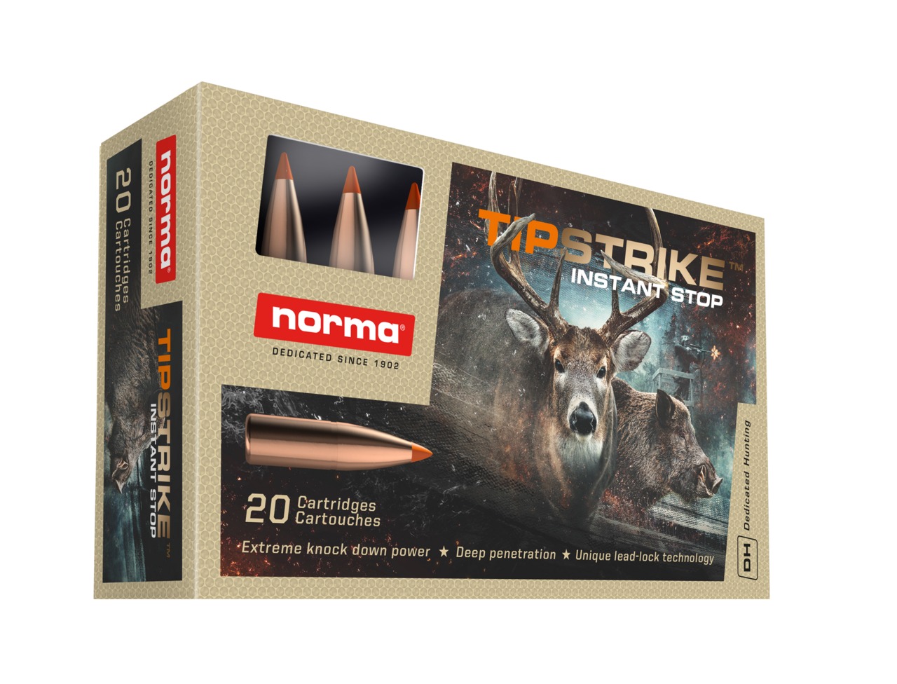 CART NORMA 8X57JRS 11.7G/180GR TIPSTRIKE BTE 20 ref 20180402 NORMA