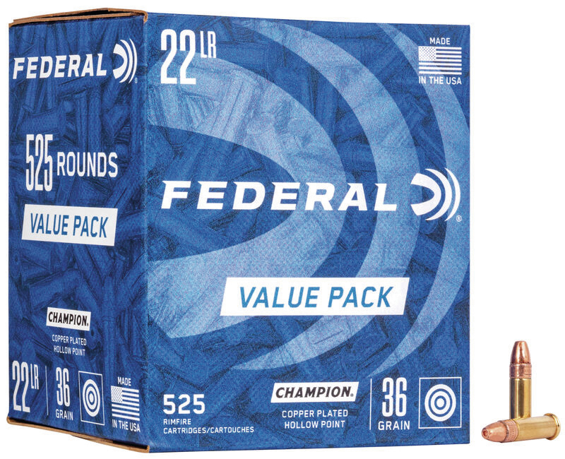 CART FEDE 22LR CHAMPION PLATED HP 725 Federal