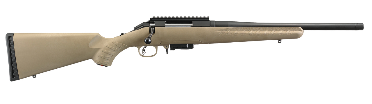 CARA RUGER AMERICAN RANCH RIFLE .300BLK 10CPS  16.1 41CM FDE 5/8-24 CAT.B (1C) Ruger