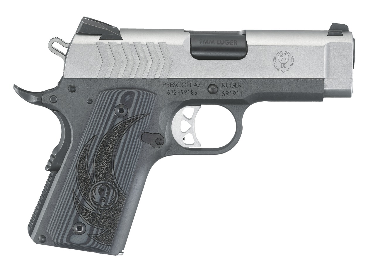 PIST RUGER SR1911 .45AUTO OFFICER 3.6" 7+1CPS STAINLESS STEEL (2C)